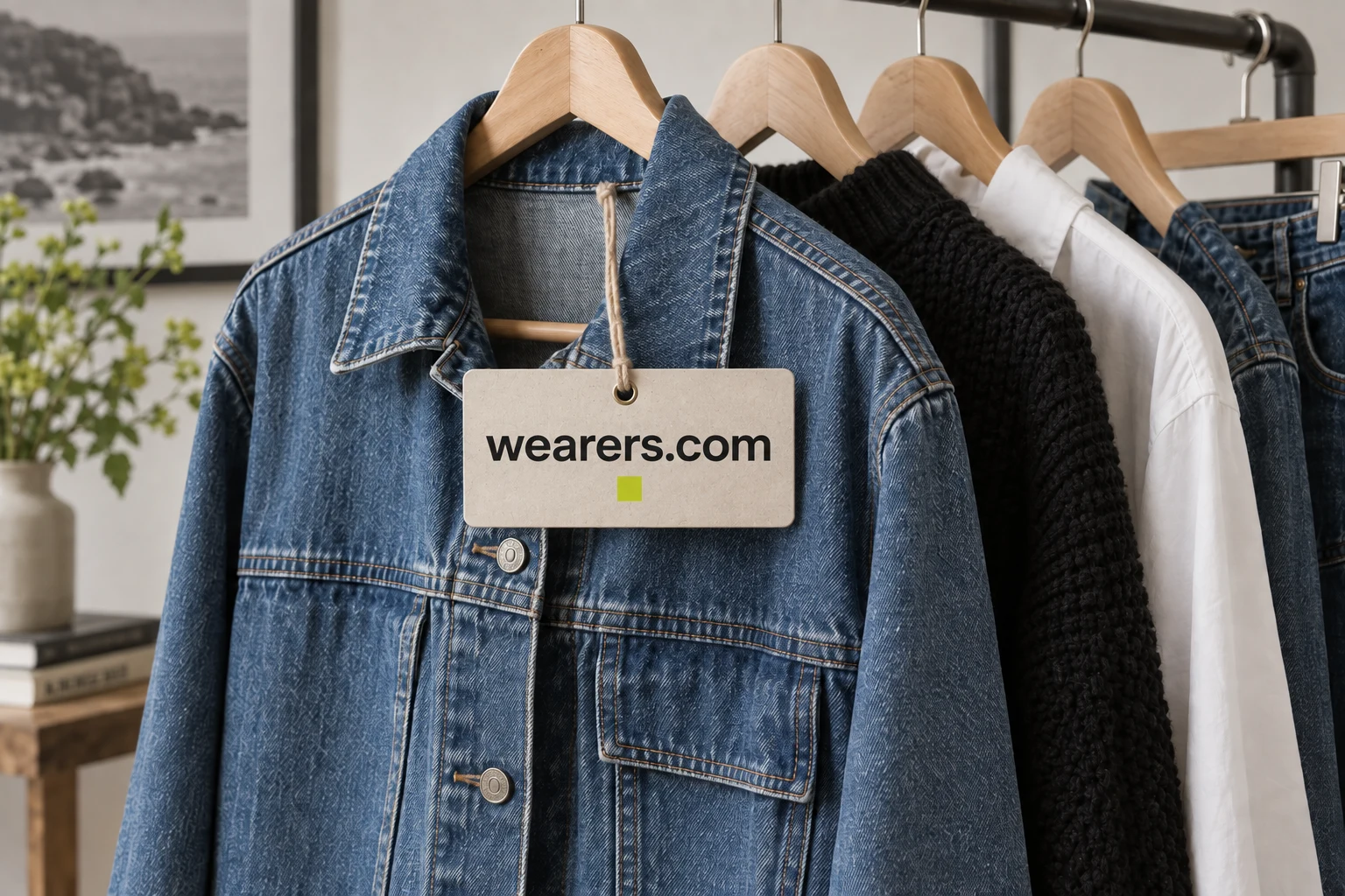 Illustrative a resale marketplace with a clearer point of view concept for wearers.com